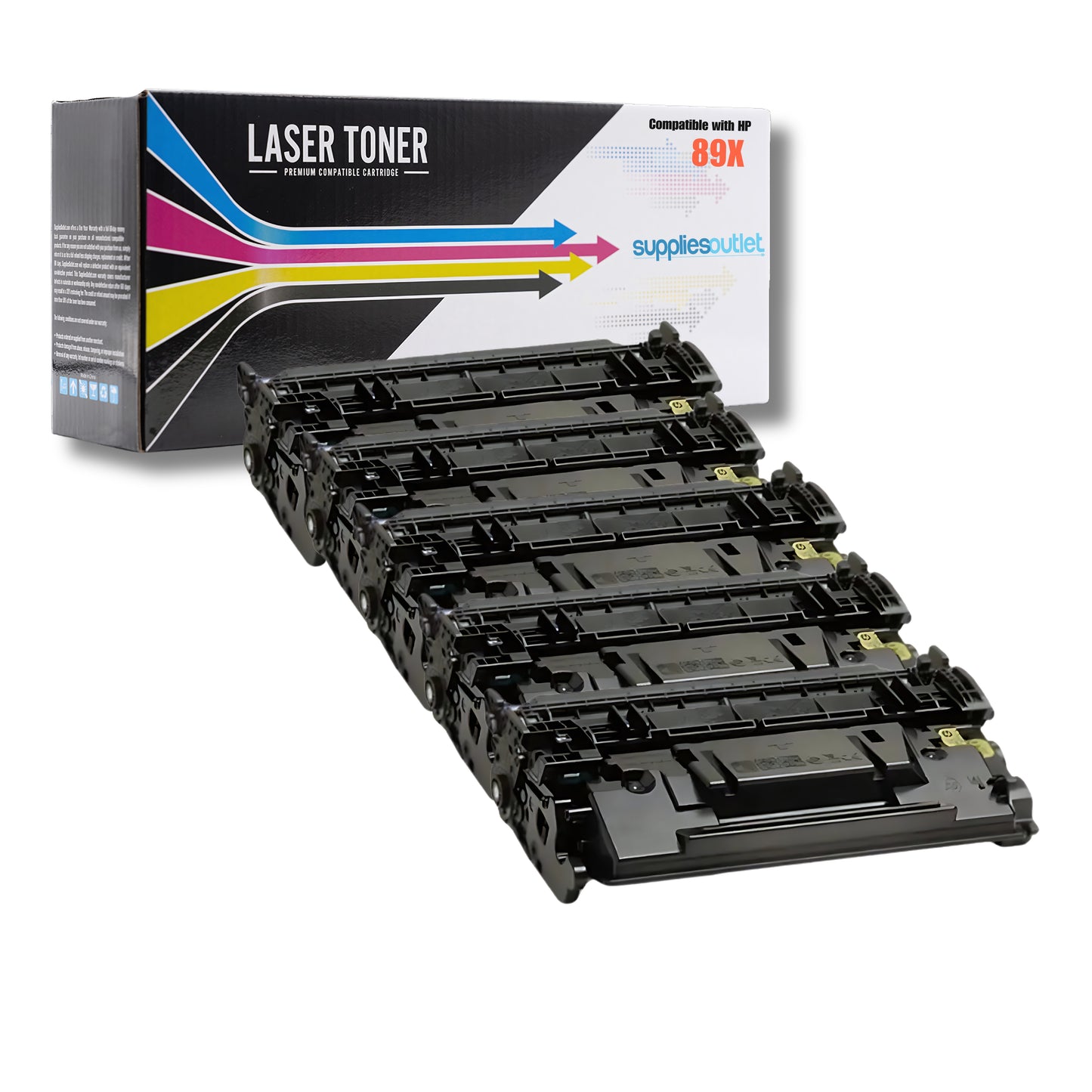 Compatible HP 89X (CF289X) Black Toner Cartridge High Yield with Chip - 10,000 Page Yield