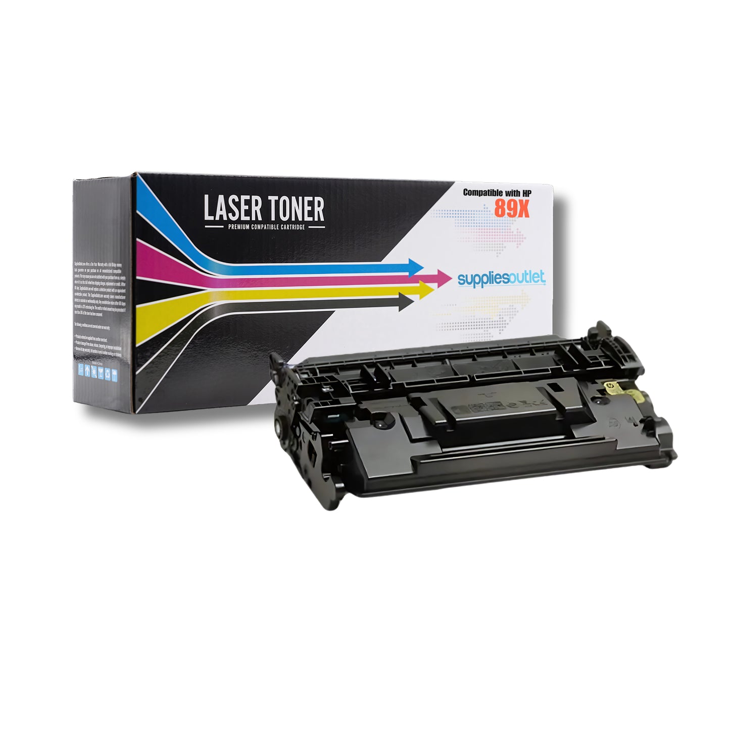 Compatible HP 89X (CF289X) Black Toner Cartridge High Yield with Chip - 10,000 Page Yield