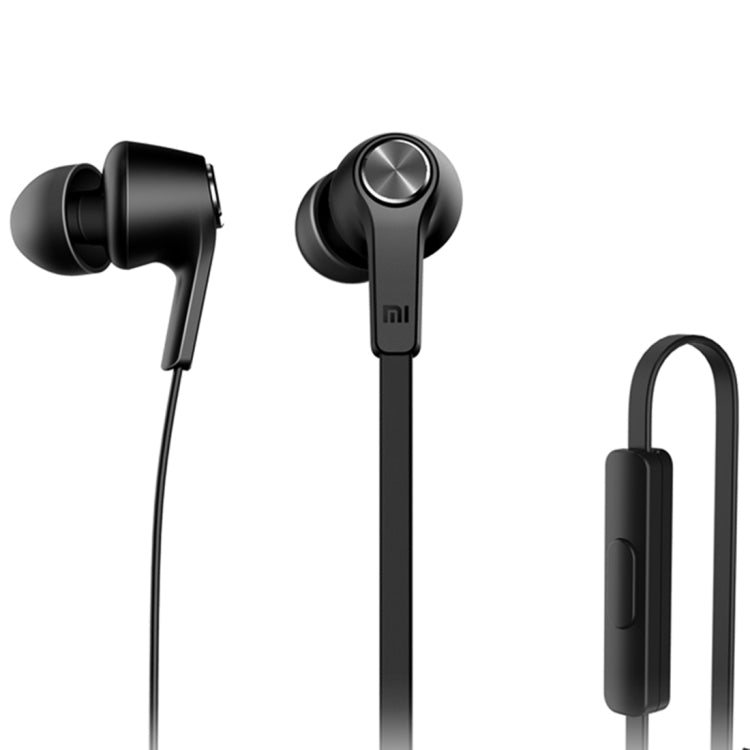 Original Xiaomi HSEJ02JY Basic Edition Piston In-Ear Stereo Bass Earphone With Remote and Mic(Black)