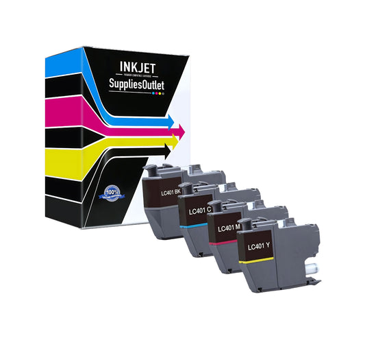 Compatible Brother LC401 All Colors Ink Cartridge - 200 Pages Yield