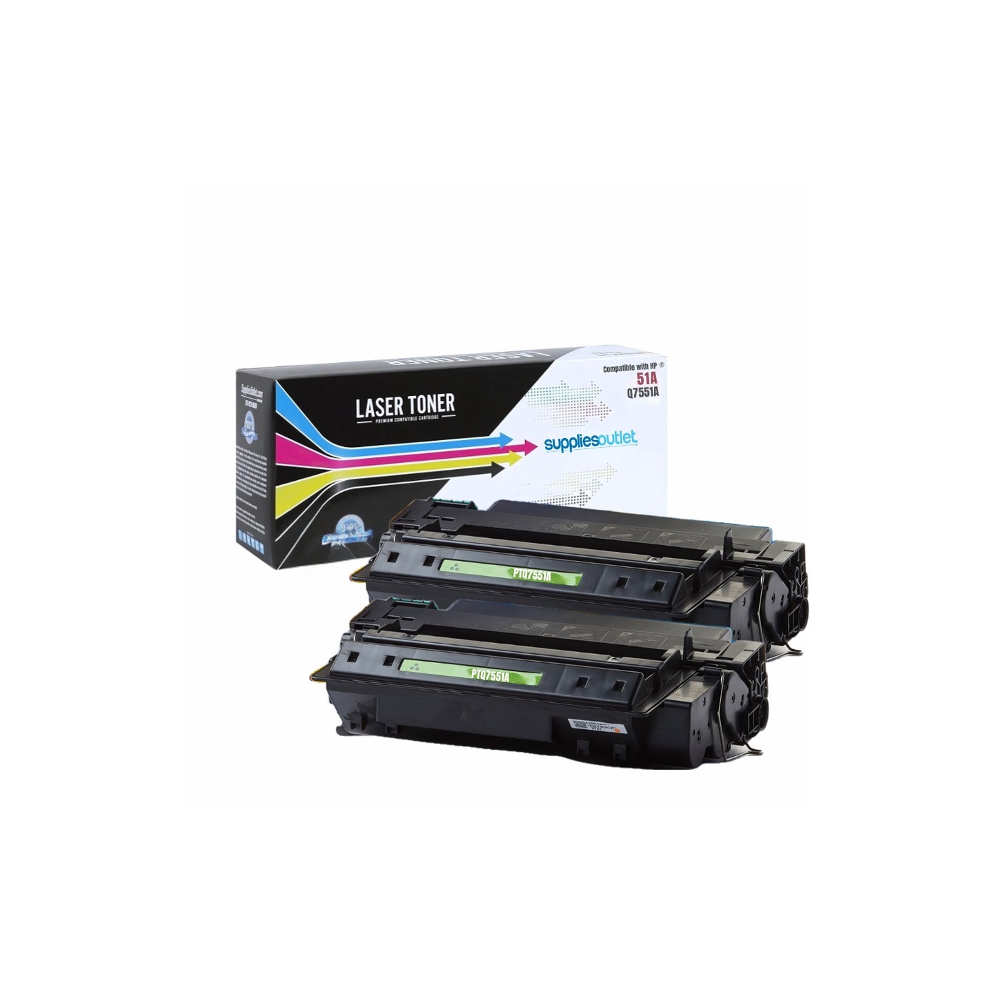 Compatible HP Q7551A (HP 51A) Toner Cartridge (Black) by SuppliesOutlet - 6,500 Page Yield