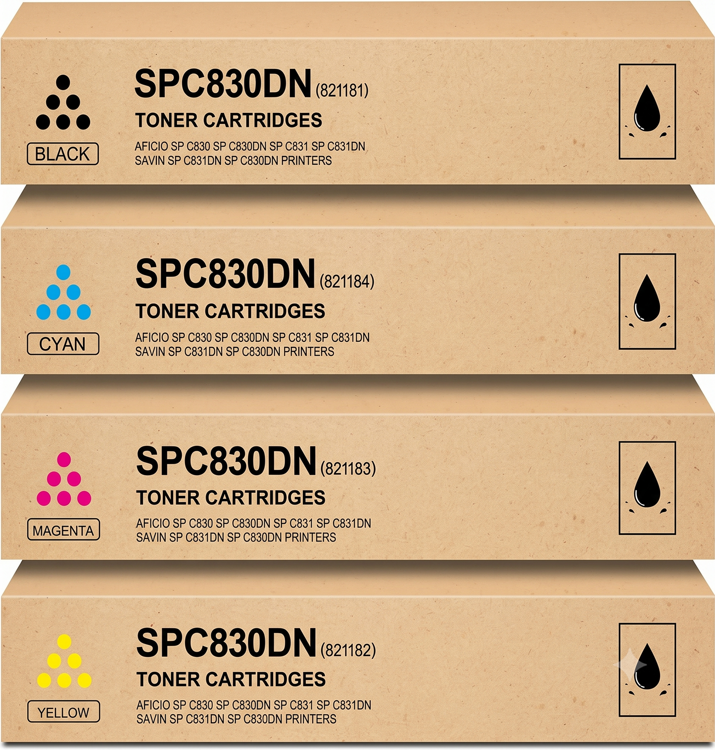 Ricoh 821181 Toner Cartridge (All Colors)