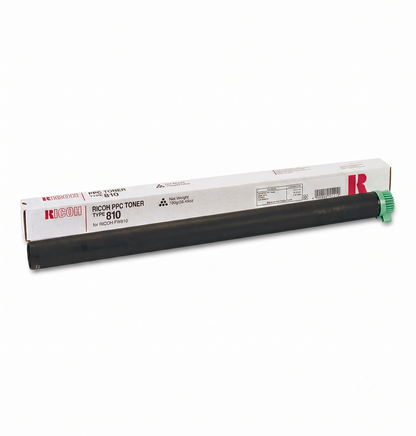 Ricoh 887447 Type 810 toner cartridge on a white background