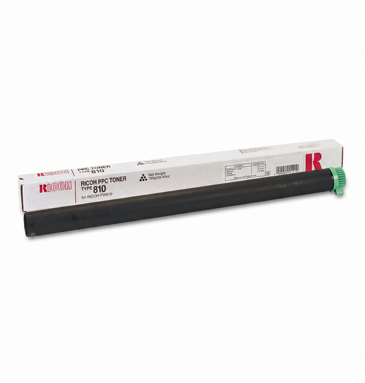 Ricoh 887447 Type 810 toner cartridge on a white background