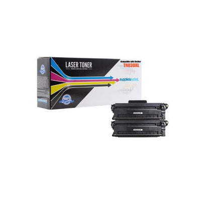 Compatible Brother TN830XL (Black) High Yield Toner Cartridge - 3,000 Page Yield