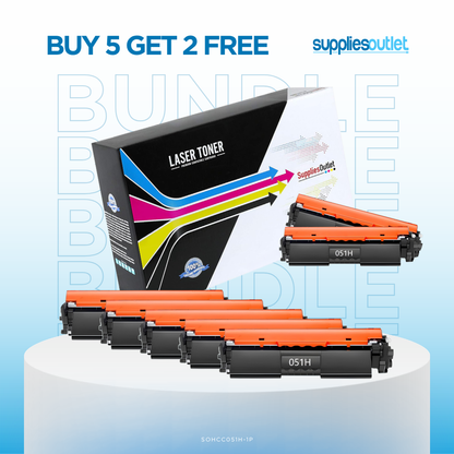 Compatible HP 05XN (CE505XN) Black High Yield Toner Cartridge Bundles