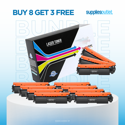 Compatible Canon 051H (Black) High Yield Toner Cartridge Bundles