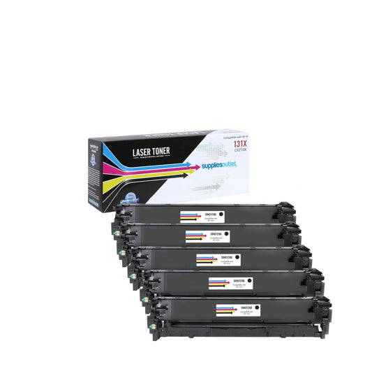 Compatible HP 131X (CF210X) Black High Yield Toner Cartridge - 2,400 Page yield