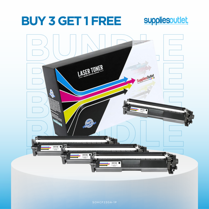 Compatible HP 30A (CF230A) Black Toner Cartridge Bundles