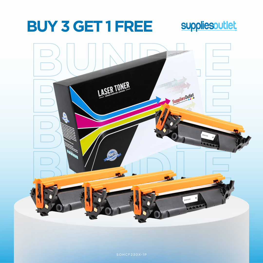 Compatible HP 30X (CF230X) Black Toner Cartridge High Yield Bundles