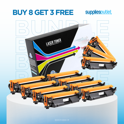 Compatible HP 30X (CF230X) Black Toner Cartridge High Yield Bundles
