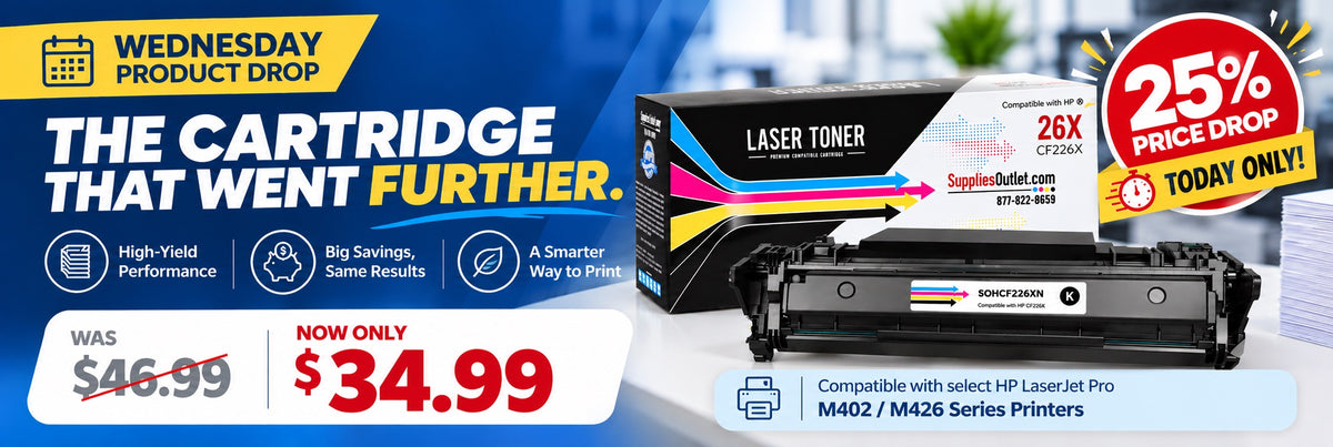 Get 25% OFF Compatible HP 26X Toner — Just $34.99!