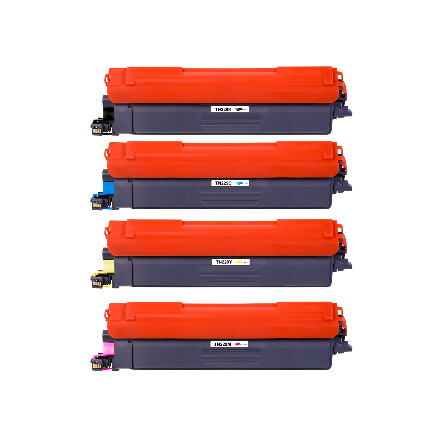 Compatible Brother TN-229(TN229) All Colors Toner Cartridge - 1500 Page Yield Black / 1,200 Page Yield Color)