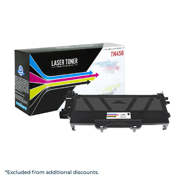 Brother TN450 High Yield Black Compatible Toner Cartridge | Supplies ...
