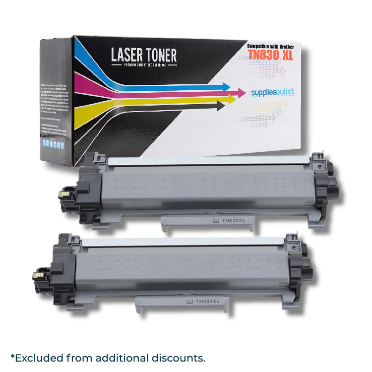 Brother TN830XL Black High Yield Toner - Compatible