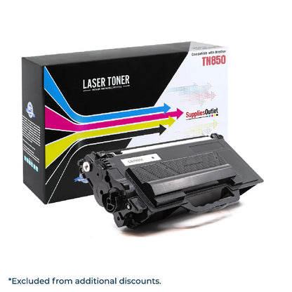 Compatible Brother TN850 (Black) High Yield Toner Cartridge - 8,000 Page Yield