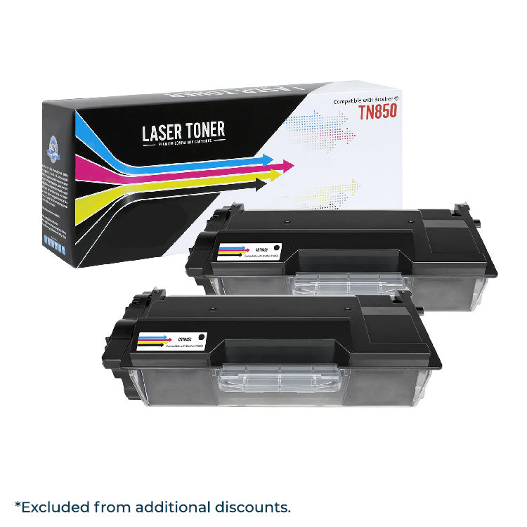 Compatible Brother TN850 (Black) High Yield Toner Cartridge - 8,000 Page Yield