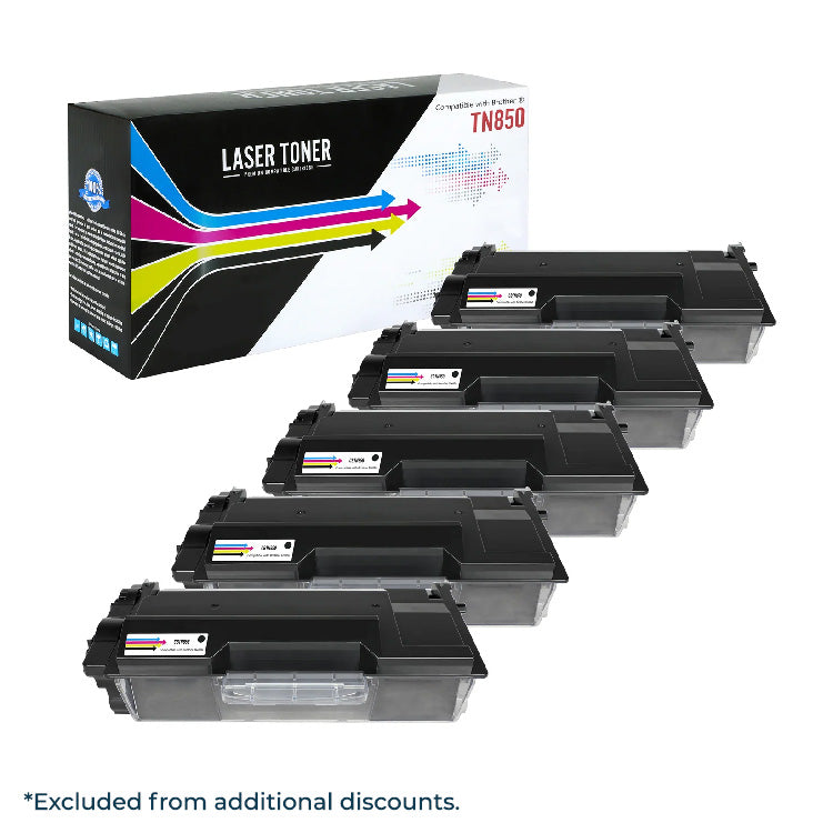 Compatible Brother TN850 (Black) High Yield Toner Cartridge - 8,000 Page Yield