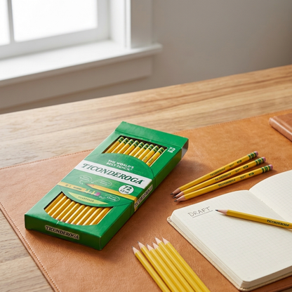 Ticonderoga #2 Pre-sharpened Pencils, 0.7 mm, Yellow, Pack Of 72 Pencils