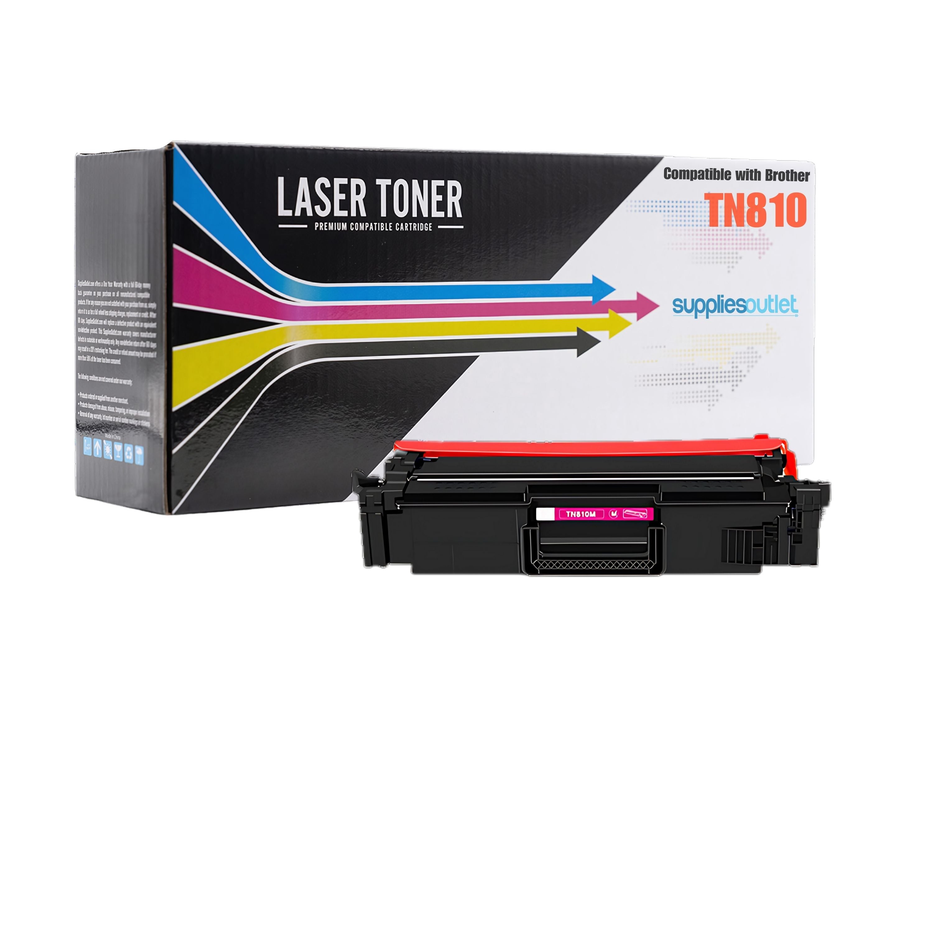 Brother TN810 (K, C, M, Y) Toner - Compatible | Supplies Outlet LLC