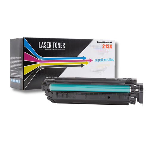 Compatible HP 213X (W2130X) Toner Cartridge - Black 9,000- Color 6,000 Page Yield