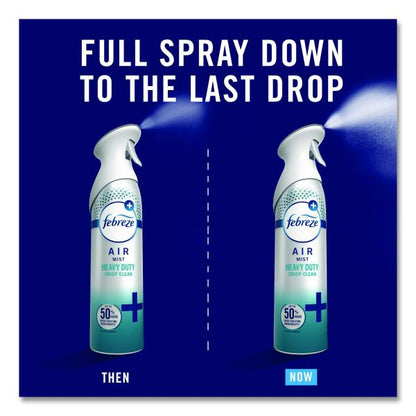 Febreze AIR, Heavy-Duty Crisp Clean, 8.1 oz Aerosol Spray, 6/Carton
