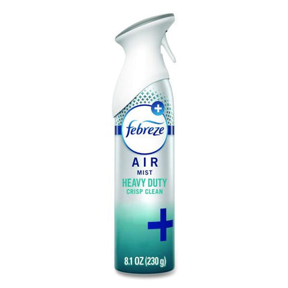 Febreze AIR, Heavy-Duty Crisp Clean, 8.1 oz Aerosol Spray, 6/Carton