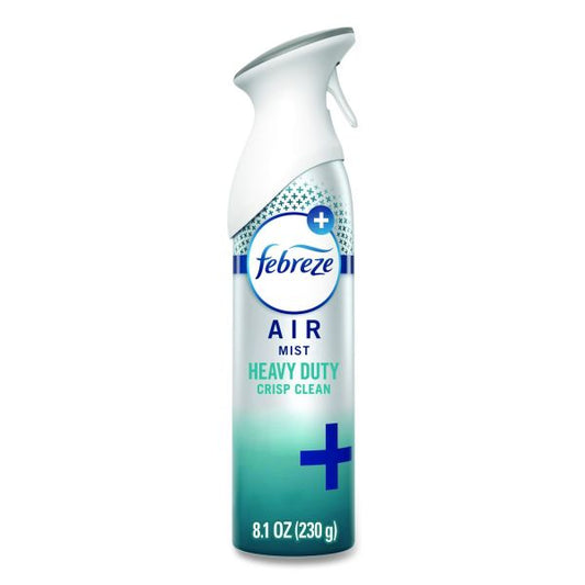 Febreze AIR, Heavy-Duty Crisp Clean, 8.1 oz Aerosol Spray, 6/Carton
