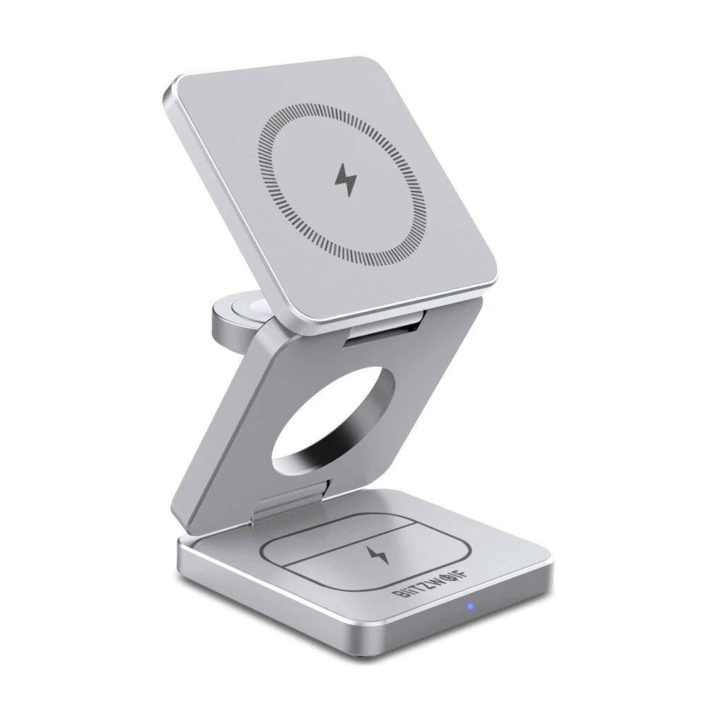 BlitzWolf BW-iw30 3-in-1 Foldable Magnetic 15W Wireless Charger