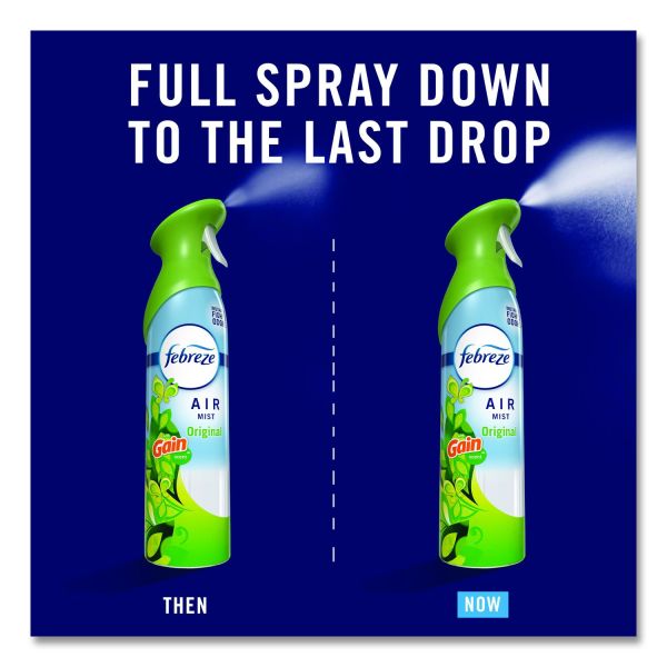 Febreze AIR, Gain Original, 8.1 oz Aerosol Spray, 6/Carton