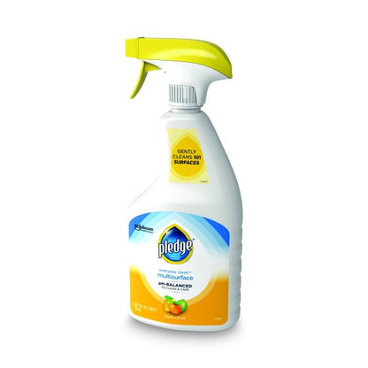 Pledge pH-Balanced Everyday Clean Multisurface Cleaner, Clean Citrus Scent, 25 oz Trigger Spray Bottle, 6/Carton