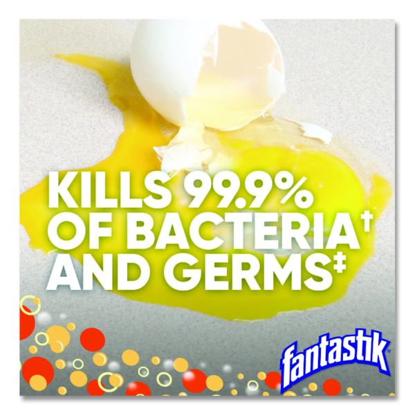 Fantastik Multi-Surface Disinfectant Degreaser, Herbal Scent, 32 oz Spray Bottle, 8/Carton