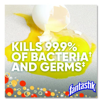 Fantastik Multi-Surface Disinfectant Degreaser, Herbal Scent, 32 oz Spray Bottle, 8/Carton