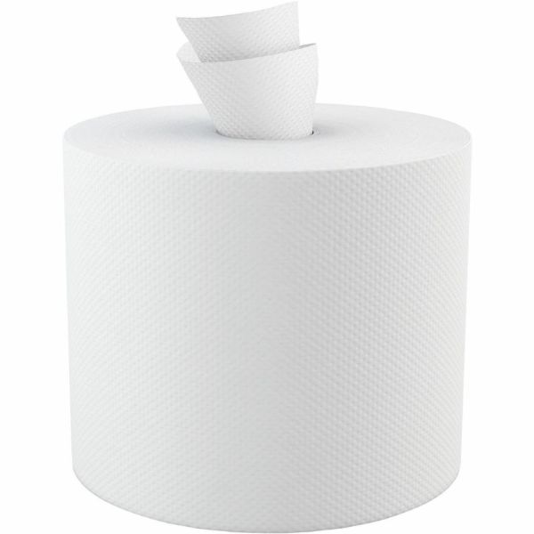 Genuine Joe 2-Ply Centerpull Paper Towels, 100% Recycled, 600 Sheets Per Roll, Pack Of 6 Rolls
