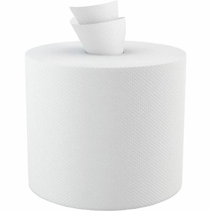 Genuine Joe 2-Ply Centerpull Paper Towels, 100% Recycled, 600 Sheets Per Roll, Pack Of 6 Rolls