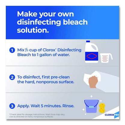 CloroxPro Concentrated Germicidal Bleach, Regular Scent, 121 oz Bottle