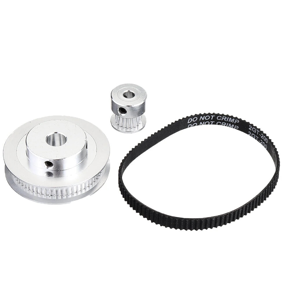 TWO TREES® 60Teeth 8mm Bore Diameter + 20Teeth 5mm Bore GT2 Timing Belt Pulley with 6mm Timing Belt for 3D Printer - 400mm