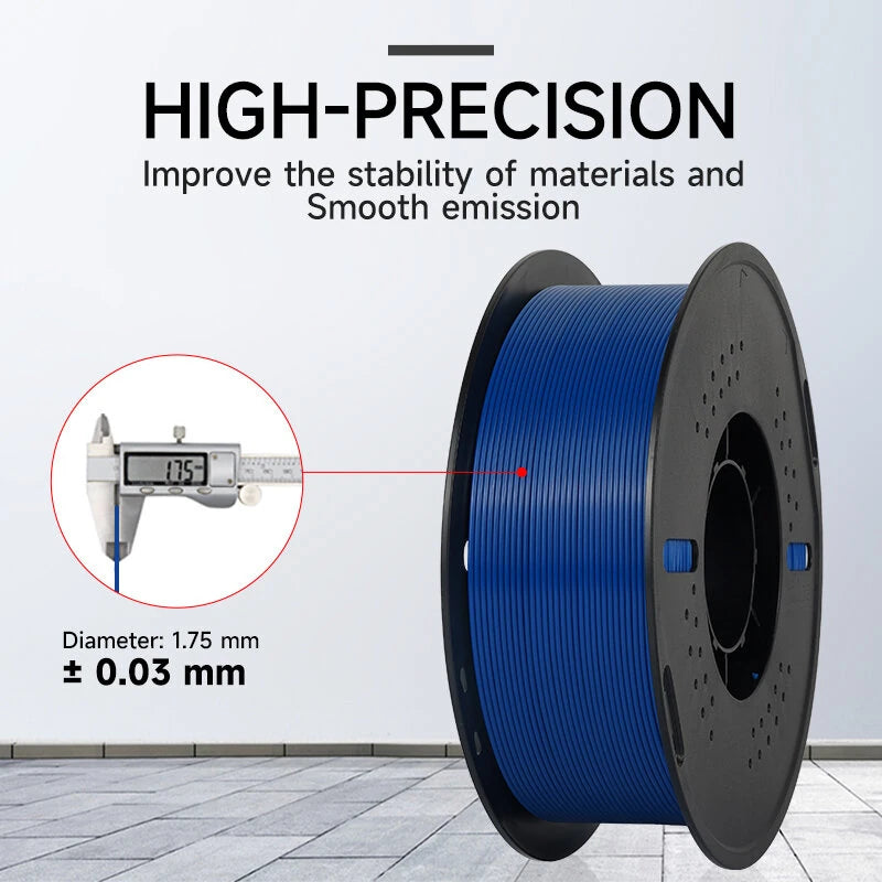 KINGROON PETG 3D Printer Filament 1.75mm Mix Color High Strength Easy to Print Eco-Friendly No Bubbles Smooth Printing High Precision - 10KG