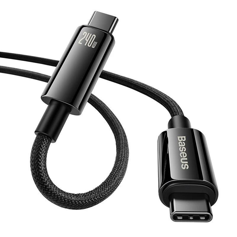 Baseus Tungsten Gold 240W Type-C to Type-C Cable PD3.1 Power Delivery