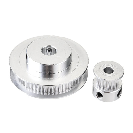 TWO TREES® 60Teeth 8mm Bore Diameter + 20Teeth 5mm Bore GT2 Timing Belt Pulley with 6mm Timing Belt for 3D Printer - 400mm