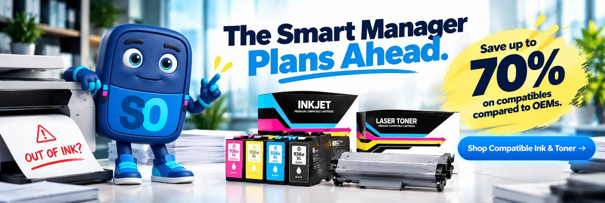 Save up to 70% on Compatible Ink & Toner