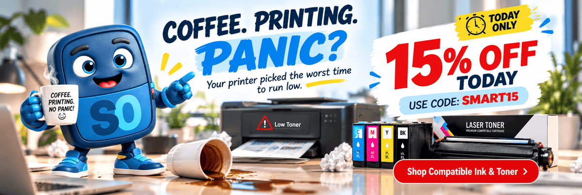 Get 15% OFF Compatible Ink & Toner