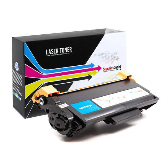 Compatible Brother TN750 Black Toner Cartridge -  8,000 Page Yield