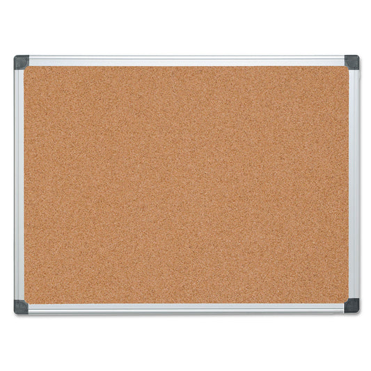 MasterVision Value Cork Bulletin Board with Aluminum Frame
