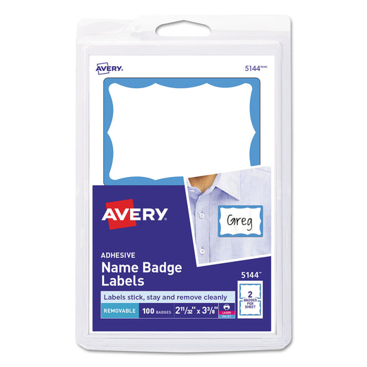 Avery Printable Adhesive Name Badges