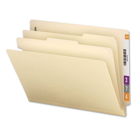 Universal Six-Section Manila End Tab Classification Folders