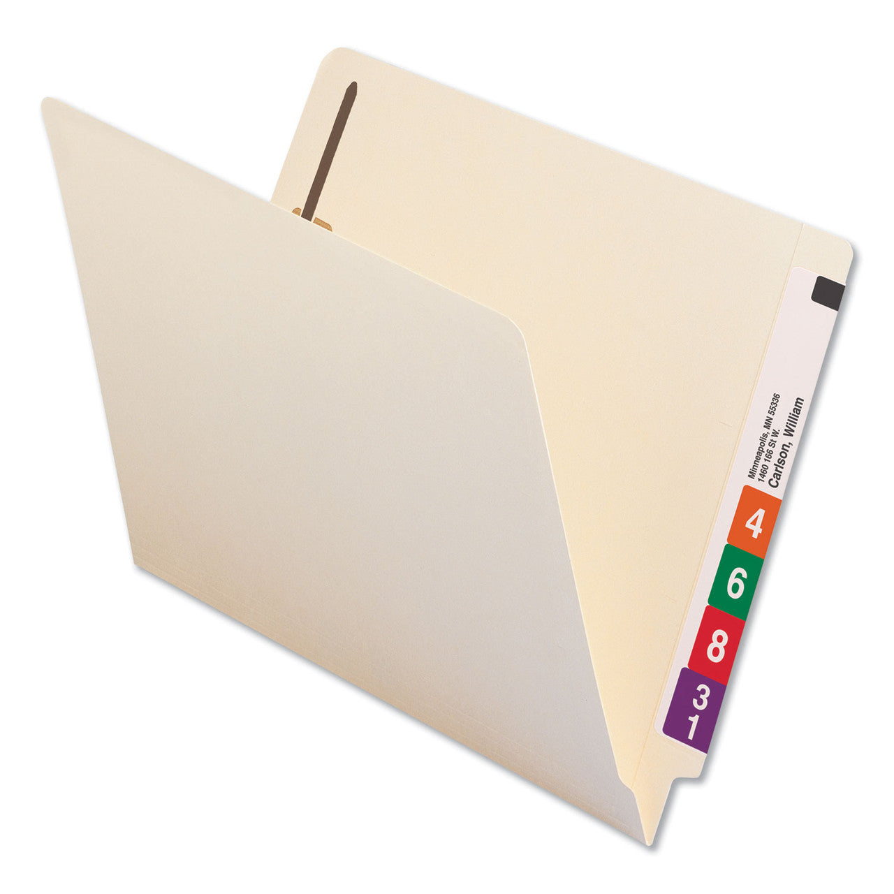 Universal Reinforced End Tab File Folders with Fasteners | Supplies ...