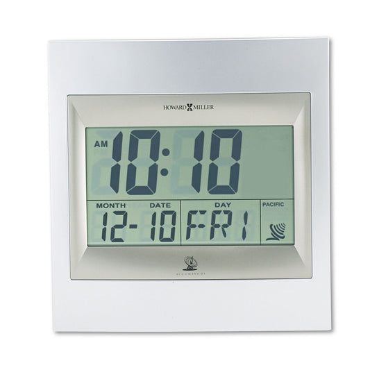 Howard Miller TechTime II Radio-Controlled LCD Wall or Table Alarm Clock