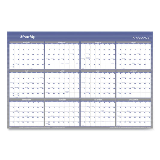 AT-A-GLANCE Vertical-Horizontal Erasable Quarterly-Monthly Wall Planner