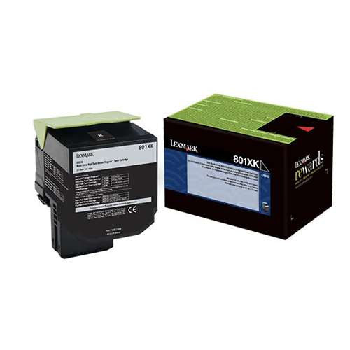 Lexmark 80C1XK0 Return Program Toner Cartridge (Black, Extra High Yield)